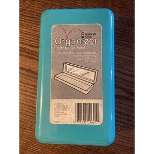 Vintage Goody Brand Plastic Box Caddy Make Up Crafts Mirror Organizer USA EUC